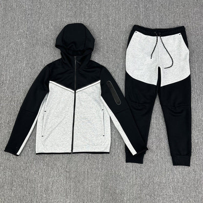 Men’s Zip Up Hooded Sports Tracksuit
