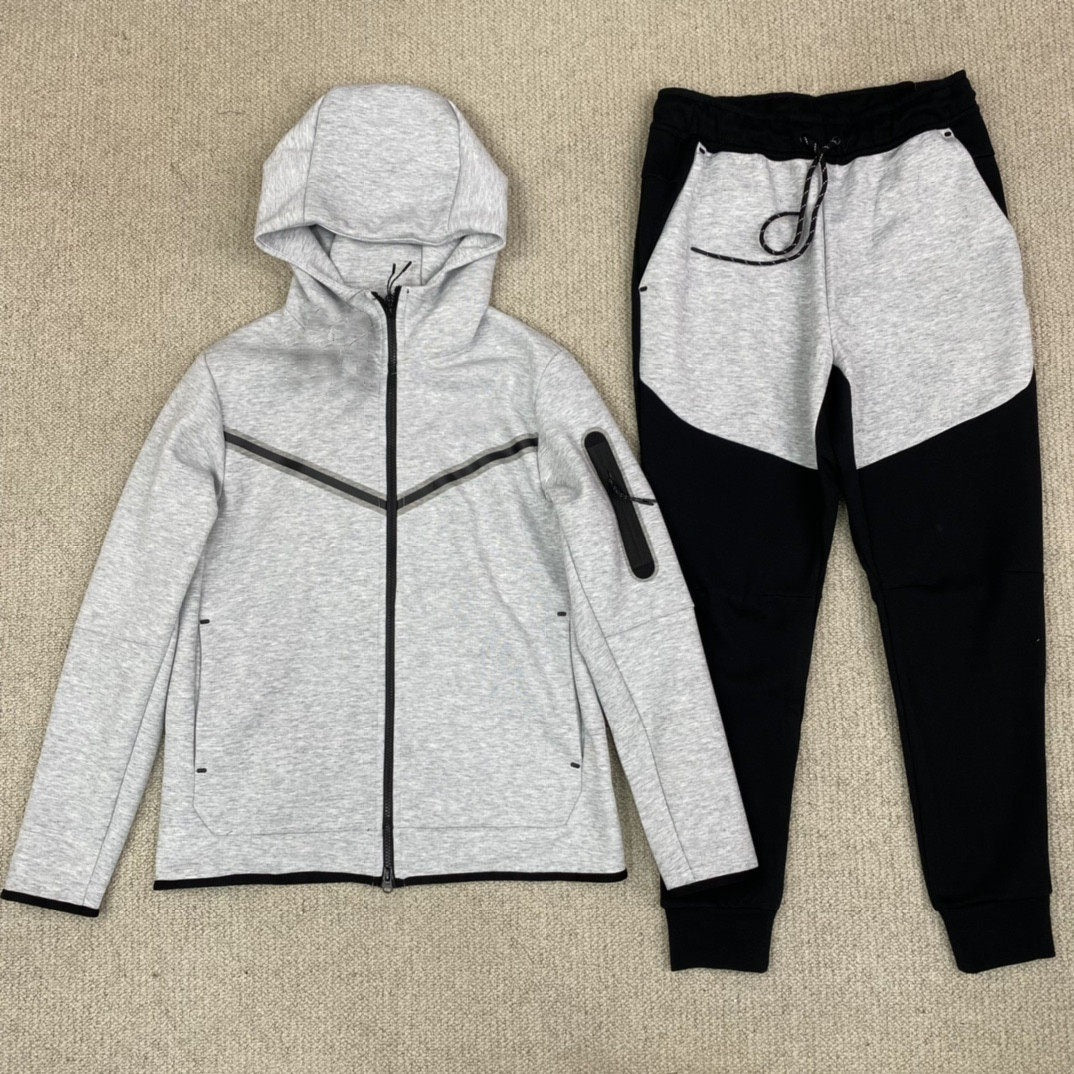Men’s Zip Up Hooded Sports Tracksuit