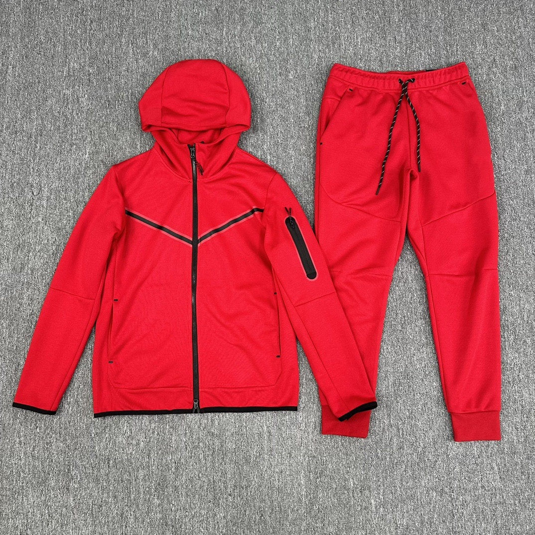 Men’s Zip Up Hooded Sports Tracksuit