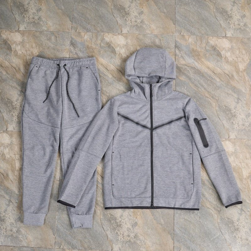 Men’s Zip Up Hooded Sports Tracksuit