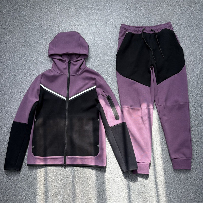 Men’s Zip Up Hooded Sports Tracksuit
